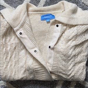 Simply Vera Vera Wang Button Up Cream Sweater XL